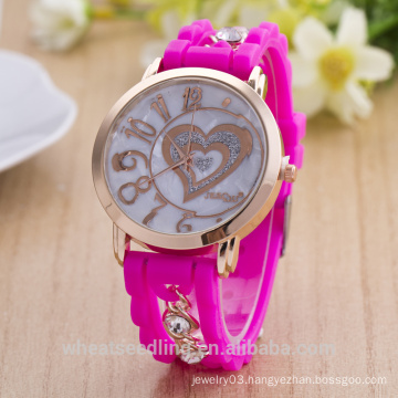 2015 new products fashion candy love heart dial silicone band watch women, vogue watches ladies